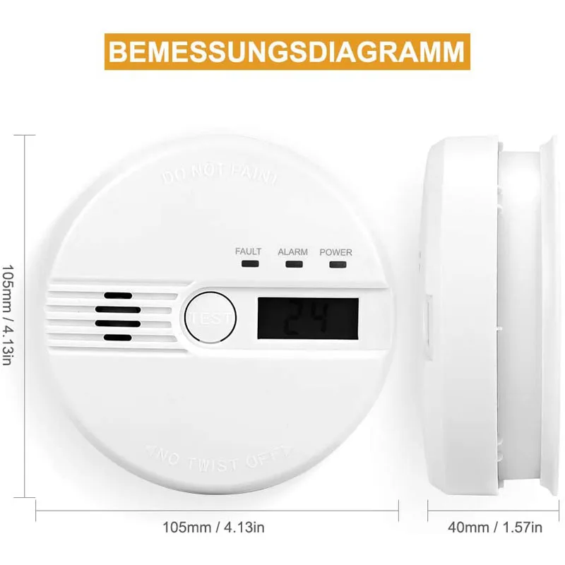 15 years factory Smart home carbon monoxide sensor alarm