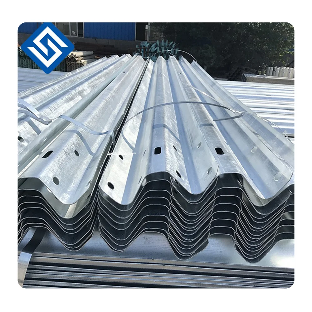 AASHTO M180 Hot Dipped Galvanized Q235B Q345B Q355B W Beam Thire Beam galvanized highway steel guardrail