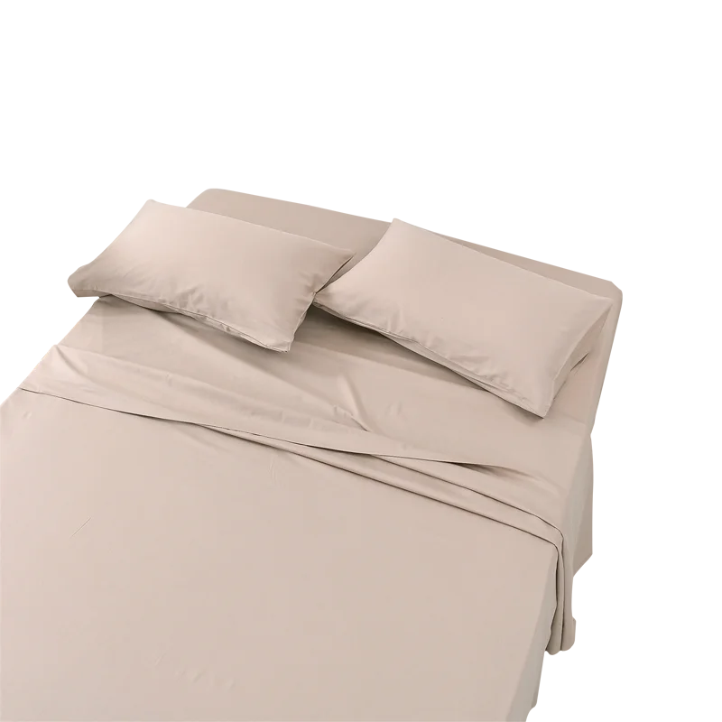 Wholesale Simple Solid Color Comfortable Pure Cotton Bedroom Bedding Set Bed Sheets Duvet Cover Pillowcase