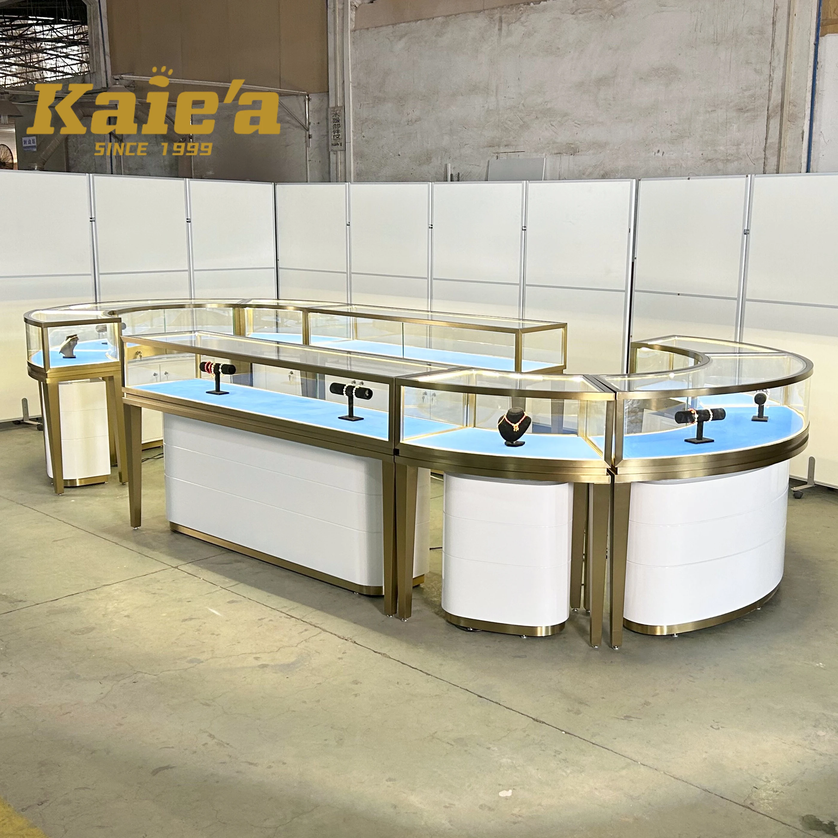 Высококачественный роскошный золотой ювелирный магазин витрина и Прилавок дизайн интерьера с подсветкой шкаф