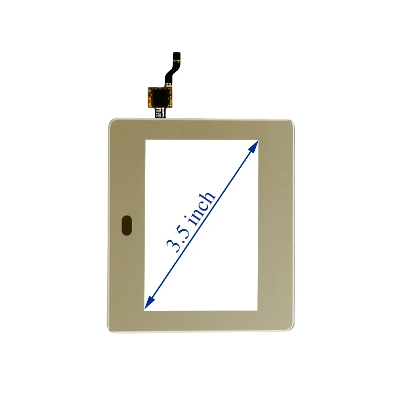 Custom Cover Glass Size 3.5 Inch 320*480 Resolution Golden Capacitive Touch Screen With IR Hole