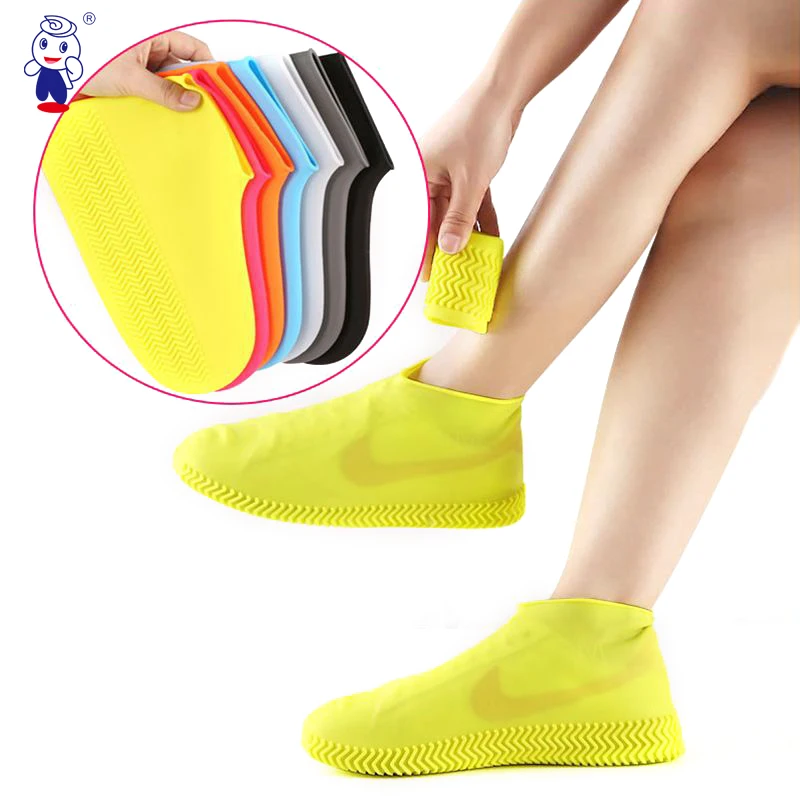 superior quality non slip reusable silicone shoes cover portable custom size rubber rain shoe cover