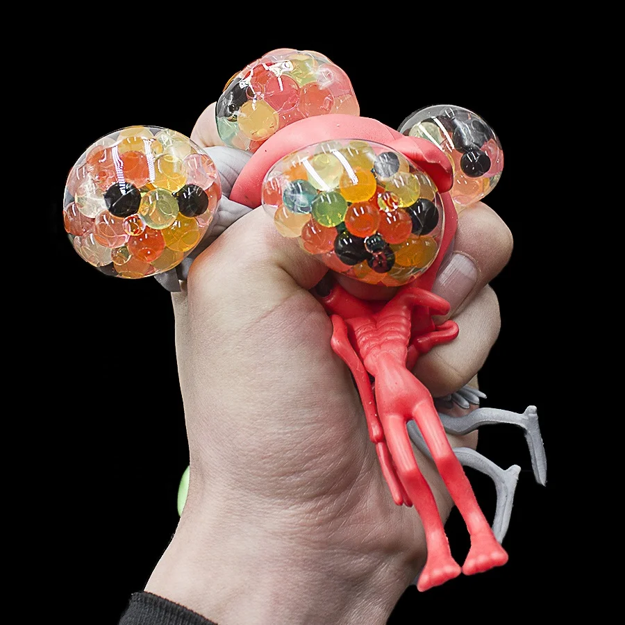 Halloween New TPR Meditating Alien Relieves Reducer Fidget toys Squishy Squeeze Toys