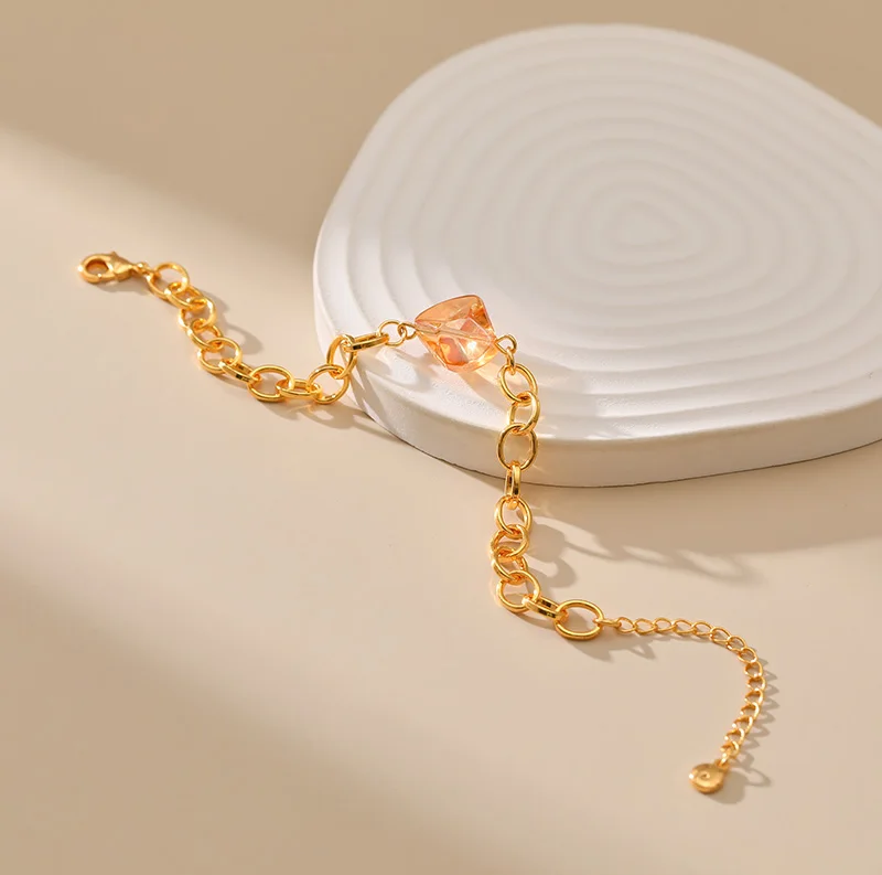 Summer 2023 Hot Sale Ladies Elegant Handmade O-Line Chain Beaded Design Bracelet Fashion Commute