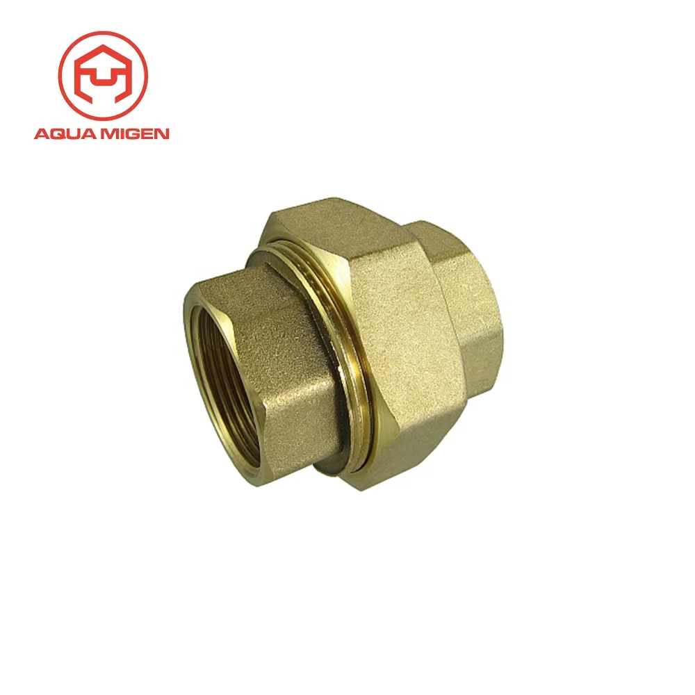 Brass Cone Union Male-Female Threaded Fitting for Removable Connection