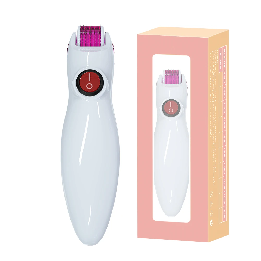 OstarBeauty Новое поступление Дерма система прокатки светодио дный красный светильник терапия вибрирующий ролик для кожи 540 600 титановые иглы Dermaroller