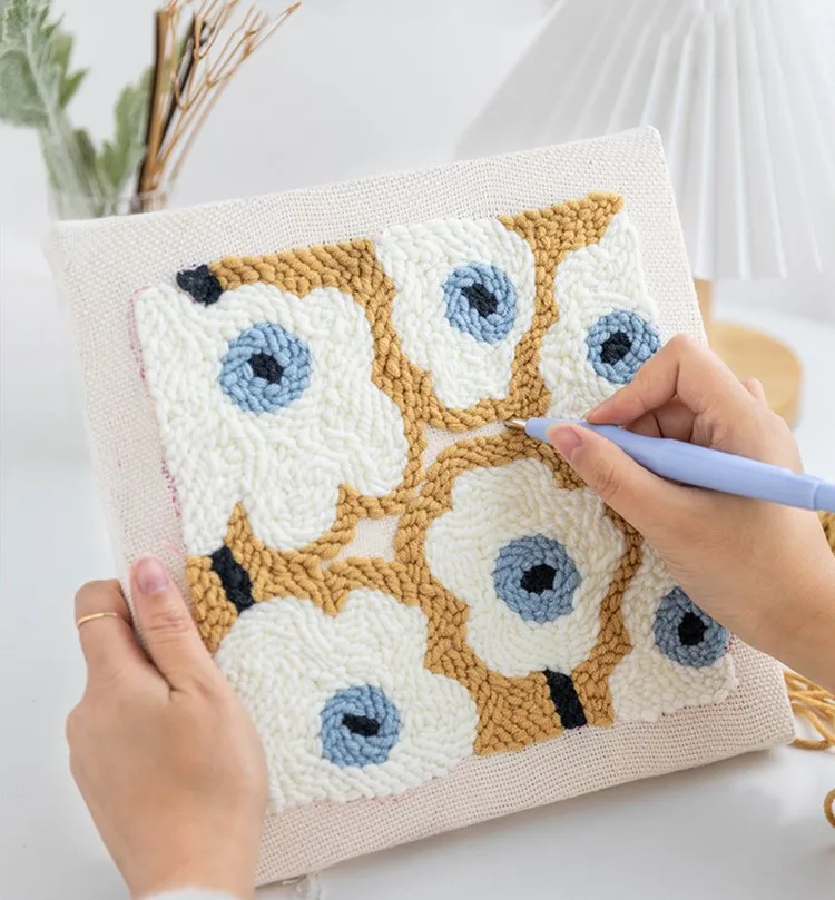 All-in-One Punch Needle Set All Materials Included Punch Needle Kit for Beginners & Adults