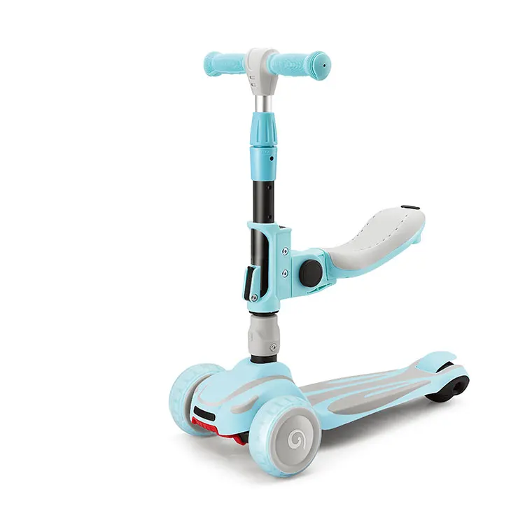 Kids Scooter Kick Scooters 3 in 1 Easy Folding 3 three Wheels pedal Toddlers Balance foot Kids Kick Scooter With Adjustable Hand