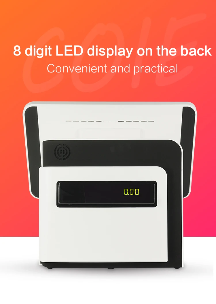 Все в одном 15,6 дюймов емкостный экран pos системы машина клиент дисплей LED8N оконные рамы pos терминал