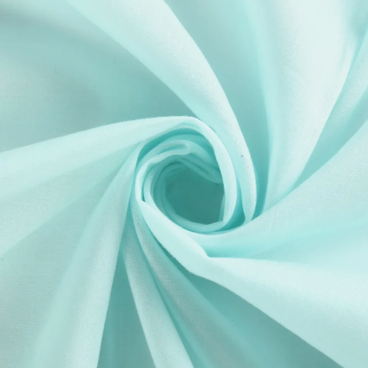 Factory Supply 100% Cotton Plain Fabric Custom Dyeing Solid Color for Workwear Uniform Jacket Coats Pants Hats soft interlining