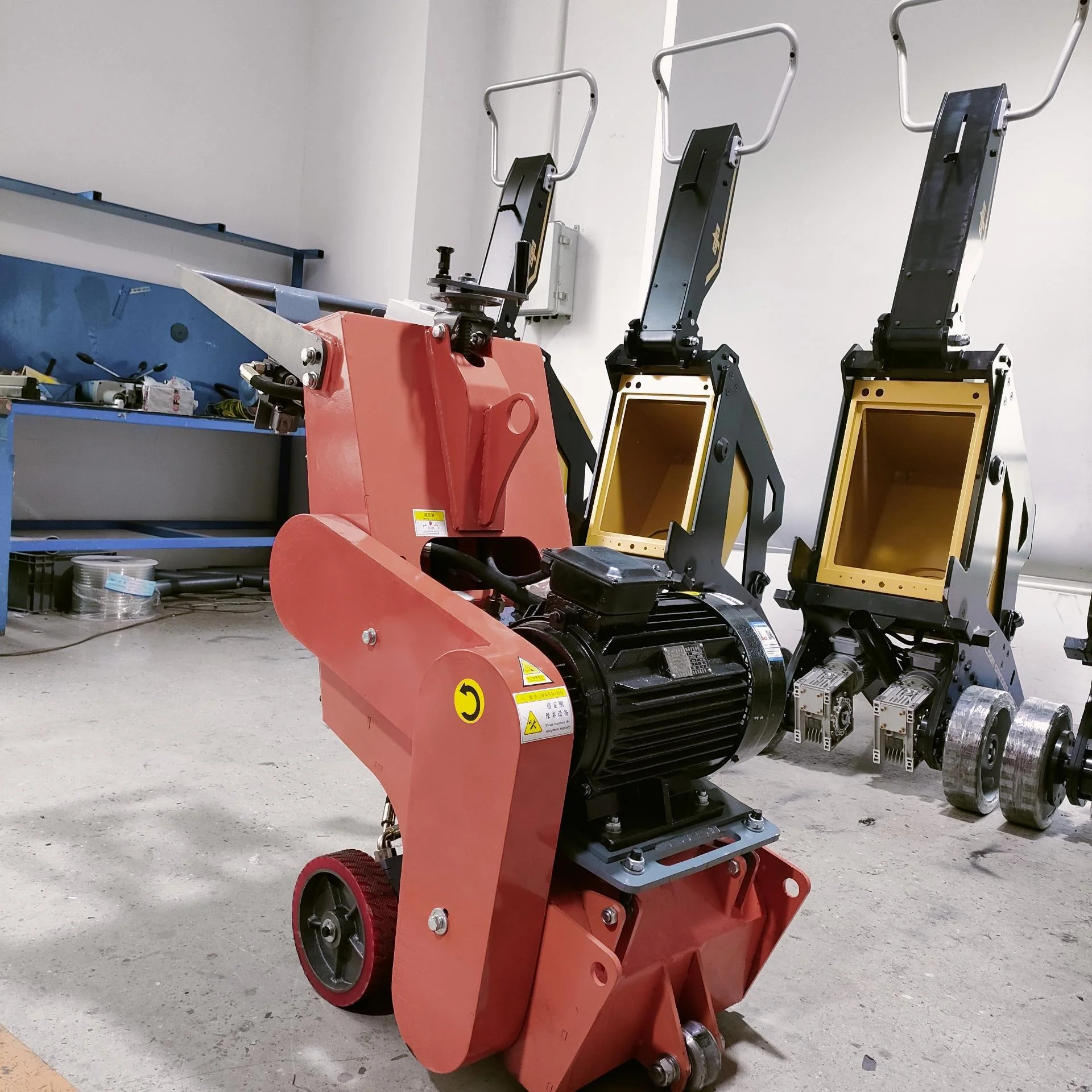 working area 350 mm 300 blades floor road milling machine for concrete   Scarifier machine