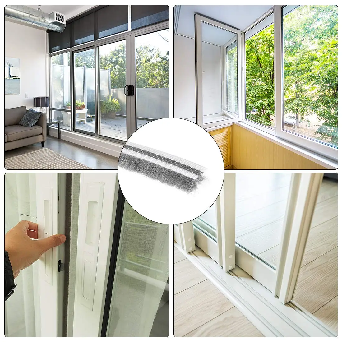 Factory Brush Weather Stripping Card-Slot Seal Strip Pile Weatherstrip Door window Sweep