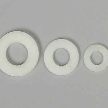 Black and white nylon gasket insulated plastic round flat gasket washer