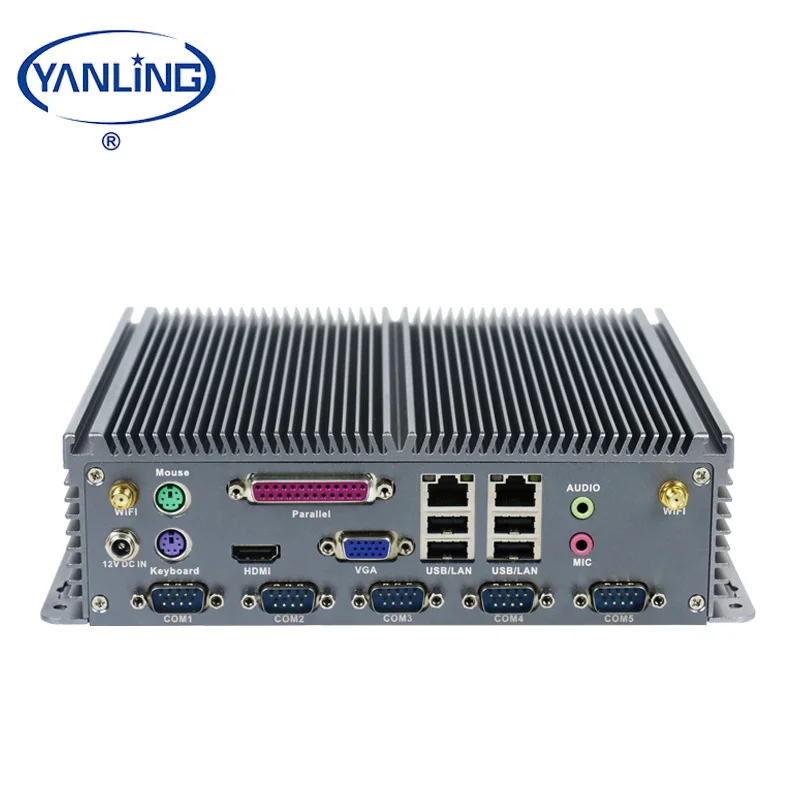 Яньлин Intel J1900 Quad Core Mini PC с серийным параллельных портов, Dual Lan X86 одноплатный промышленных поле компьютер