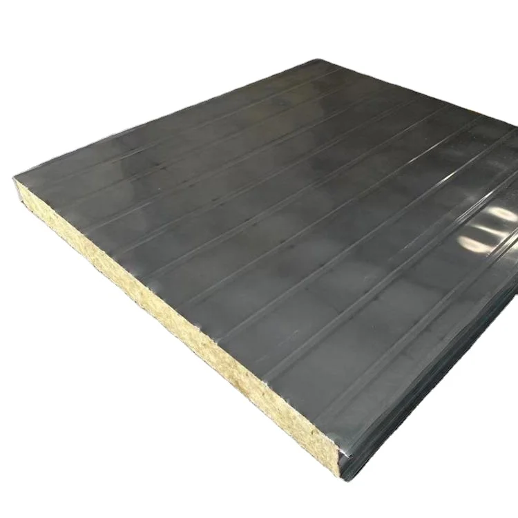 Sandwich Panel Stainless Steel Color Steel rock wool