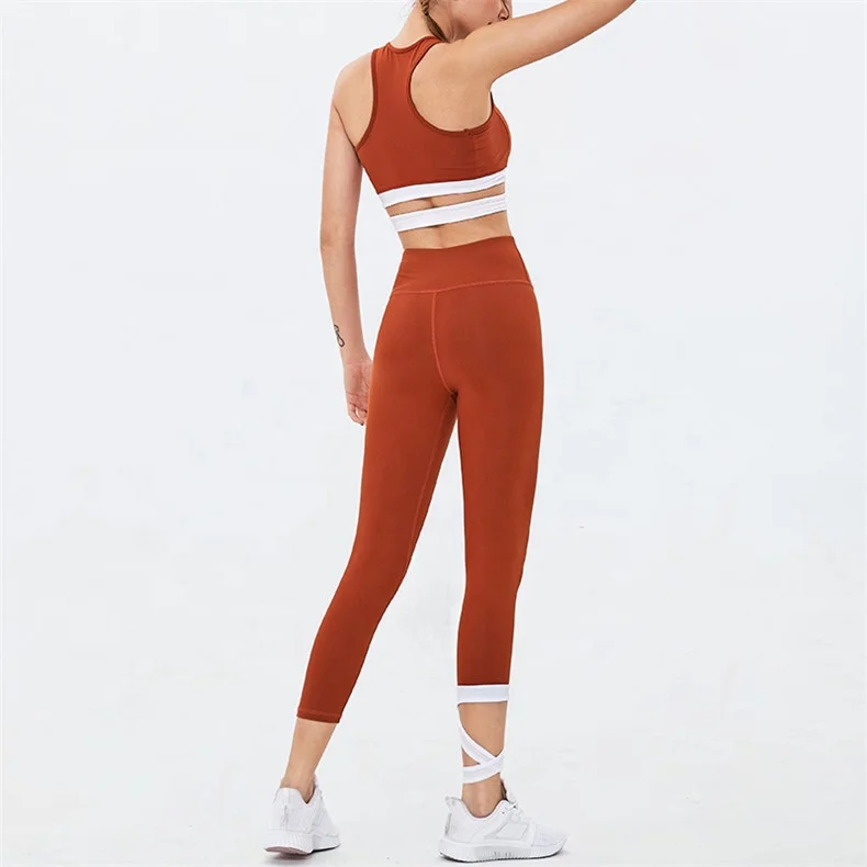 New Arrival Low MOQ Sports Bra Yoga Leggings Gym Wear Custom Tracksuits for Women Workout Sets Fitness Wear Factory