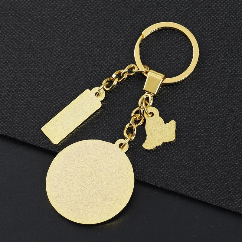 Promotional Blank Metal Key Chains Custom Logo Stainless Steel Keyring Design Your Own Cartoon Enamel Key Ring Metal Key Chains