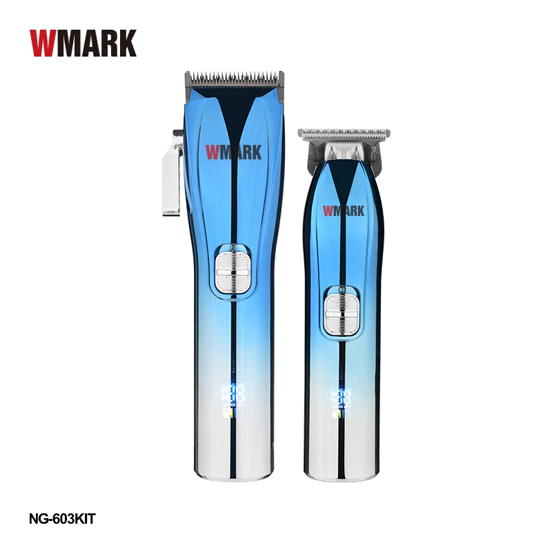 WMARK NG-603KIT Wholesale Rechargeable Grooming Haircut Kit Electric Barber Salon Hair Clippers Detail Trimmers Clipper Set