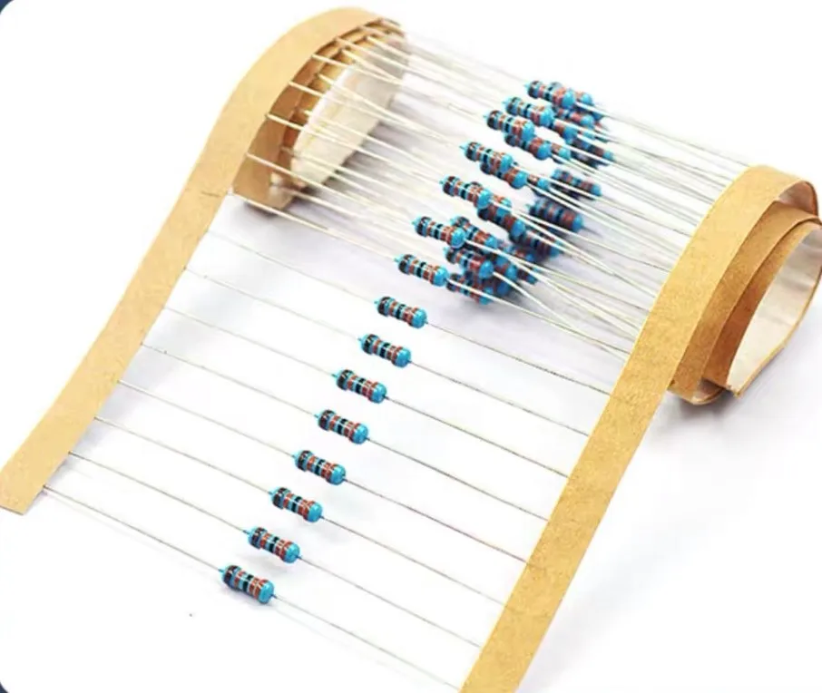 (Electron Components)Stable Performance  1/4W 1/6W 1/8W 1/16W 1W 2W  1ohm-10M 1% 5% Taping carbon film resistor