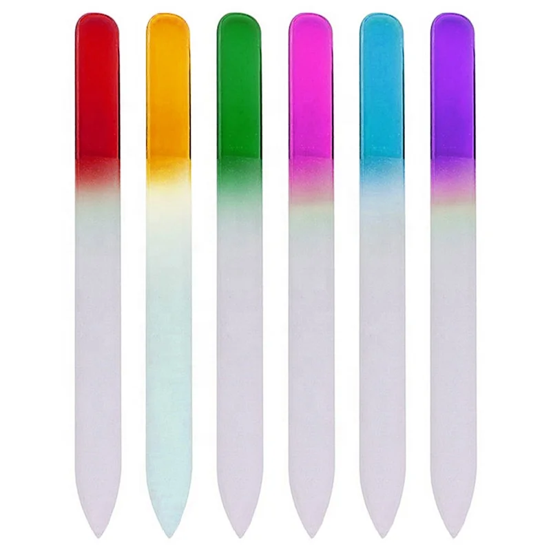 Wholesale High quality Gift Nail Polished Tools Double Sides Glass Nail File