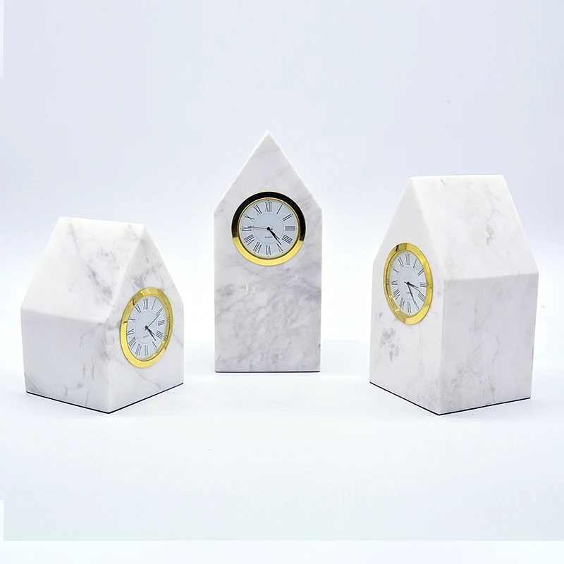 
Best Selling Nordic Style Luxurious Household Decorate Marble desk & table clocks 