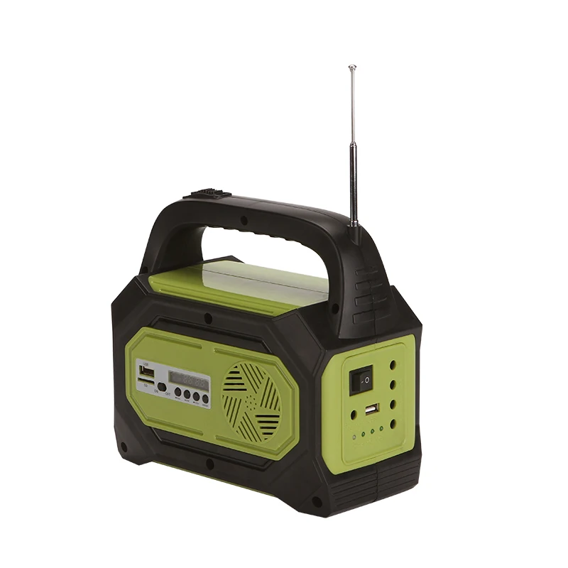 Solar Panel Charge Home Lighting System Power Indoor Kit With 3 Lamps