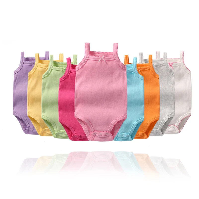 manufacturer Wholesale baby girls clothing newborn baby onesie baby rompers 100% cotton bodysuit with print