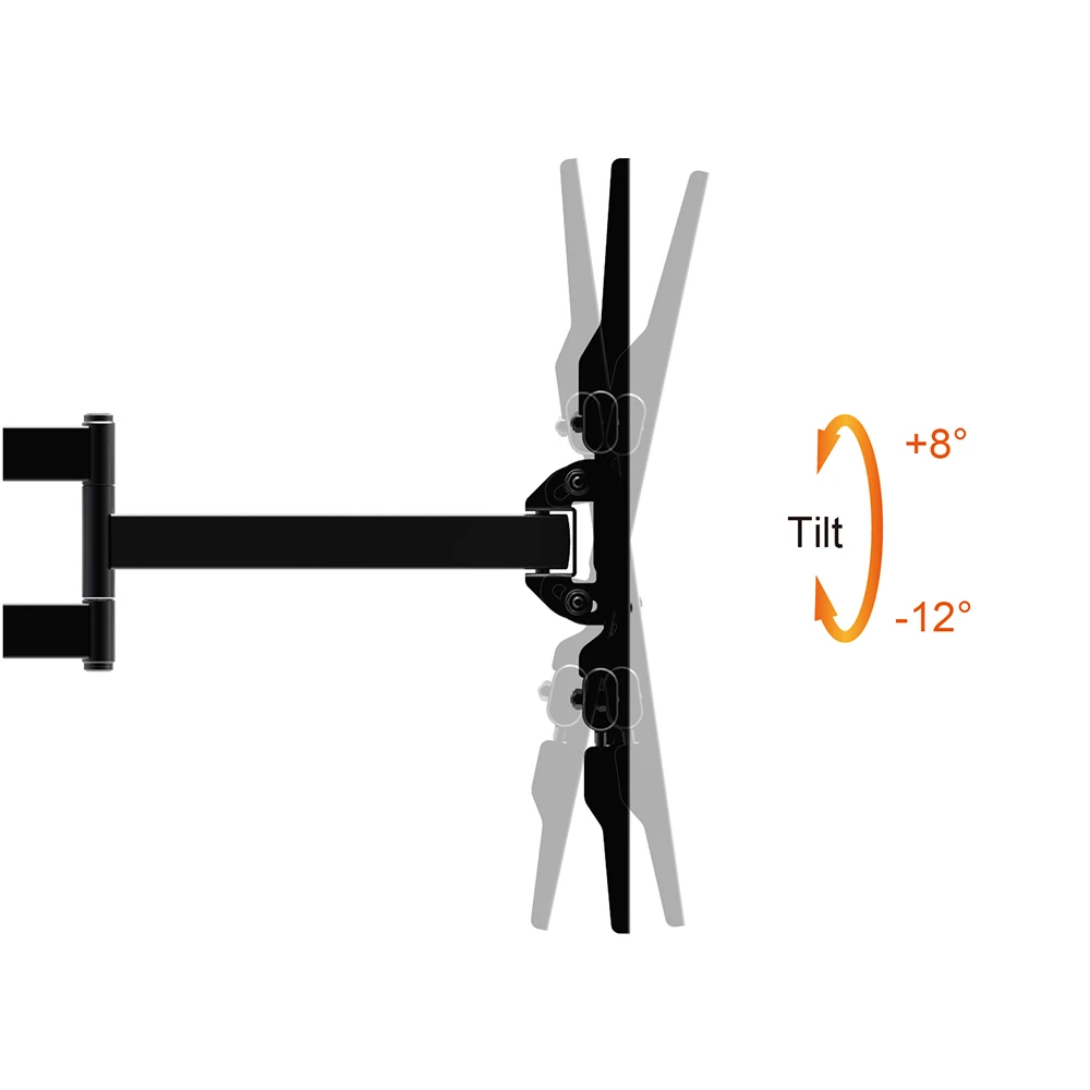 CHARMOUNT Hot Sale Max VESA 400*400mm Tilting Bracket Full Motion TV Wall Mount