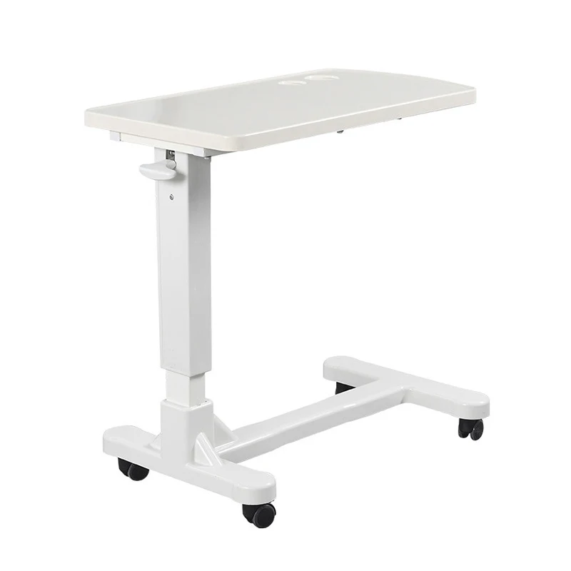 Wholesale Economic Movable Medical Table Wooden Height Adjustment Patient Dinning Over Bed Table