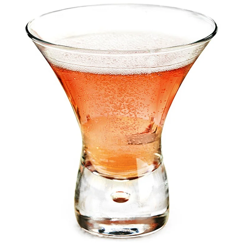 Высококачественное мини-стекло для мартини с толстыми стеблями из пузырьков