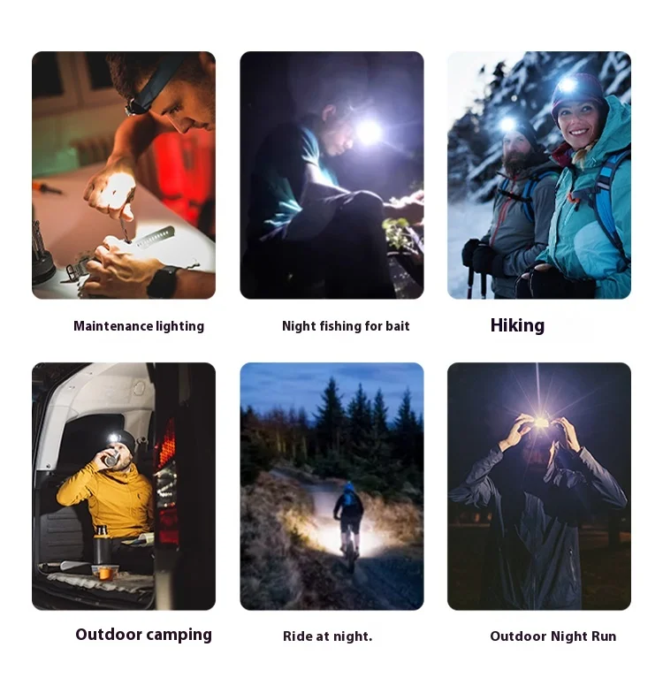 New Motion Sensor Usb Xpg Led Smd White Red Light 5 Modes Outdoor Rechargeable Led Headlamps