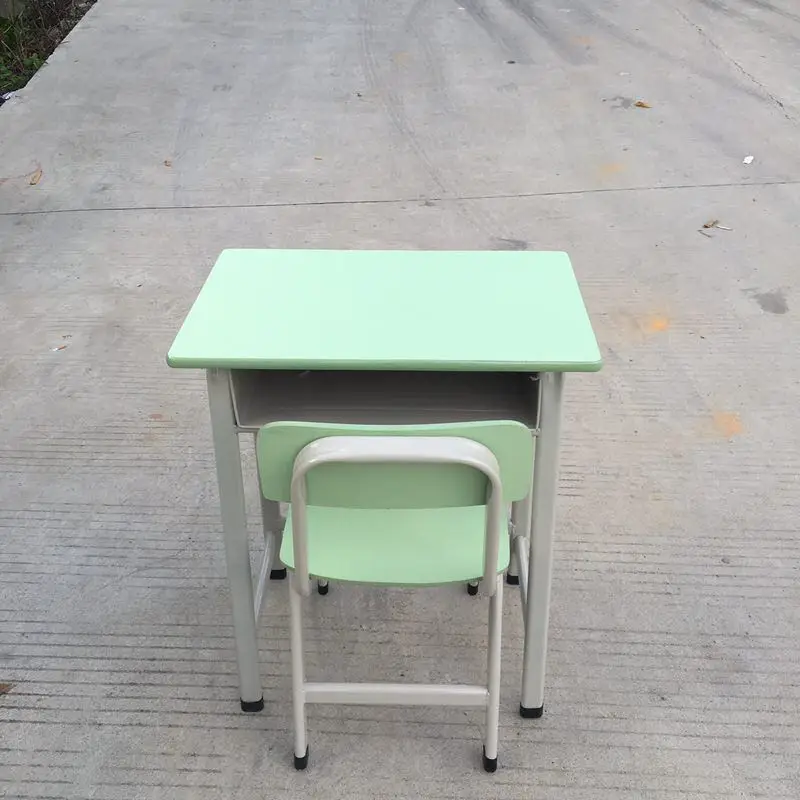 School classroom furniture kids metal plywood  table and chair set student cheap children  single seat