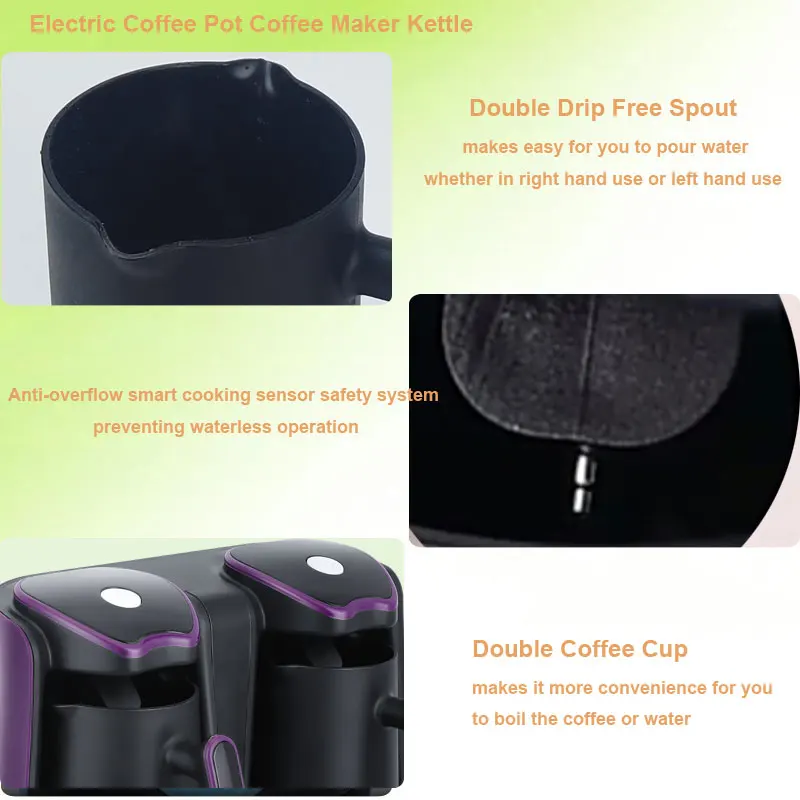 Modern Appliances Coffee Kettle Brewing Pot Electric Espresso Turkish Coffee Maker Machine