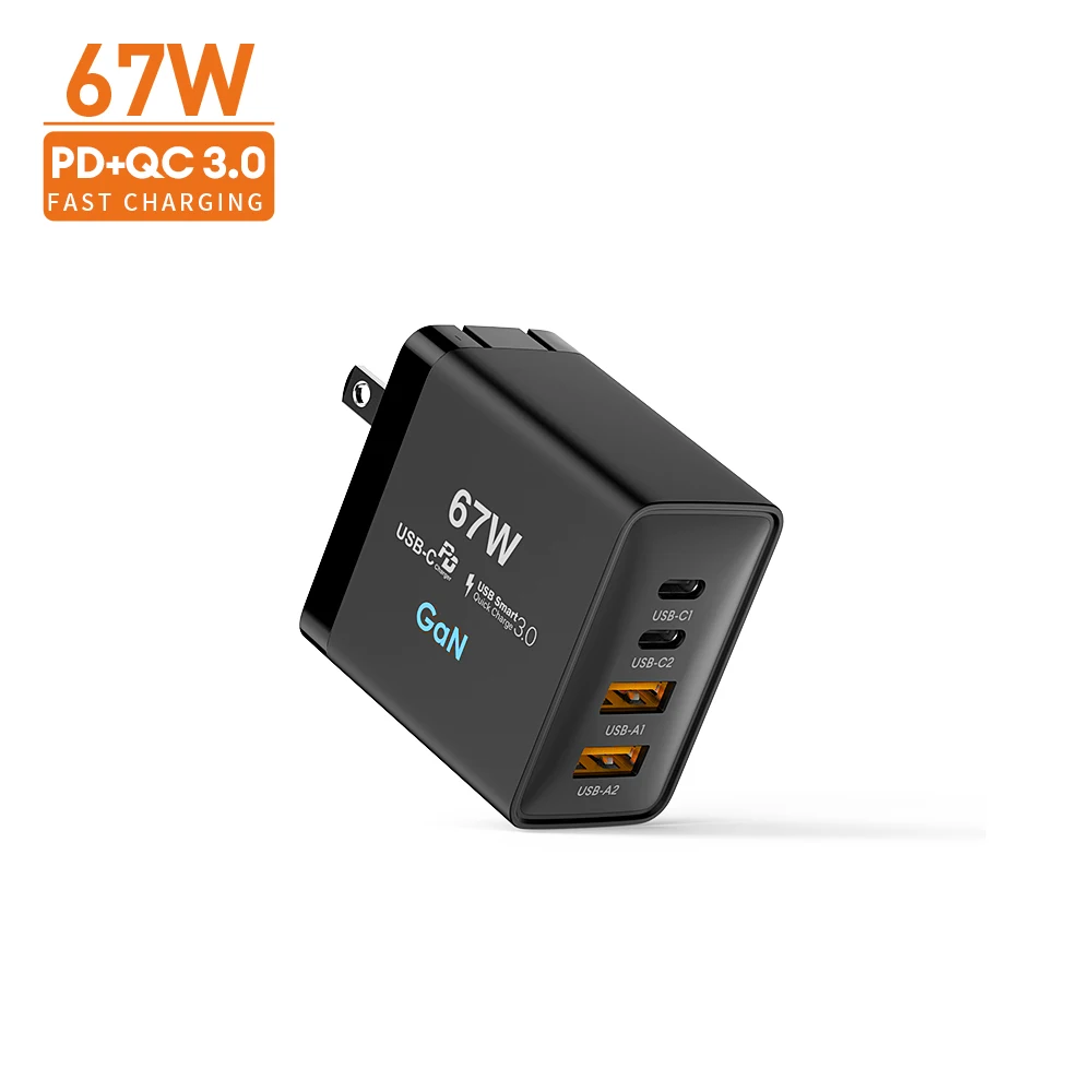 Vina 67watt gan multi port fast pd for ugreen 65w gan travel charger desktop travel hub for iphone 20w charger original