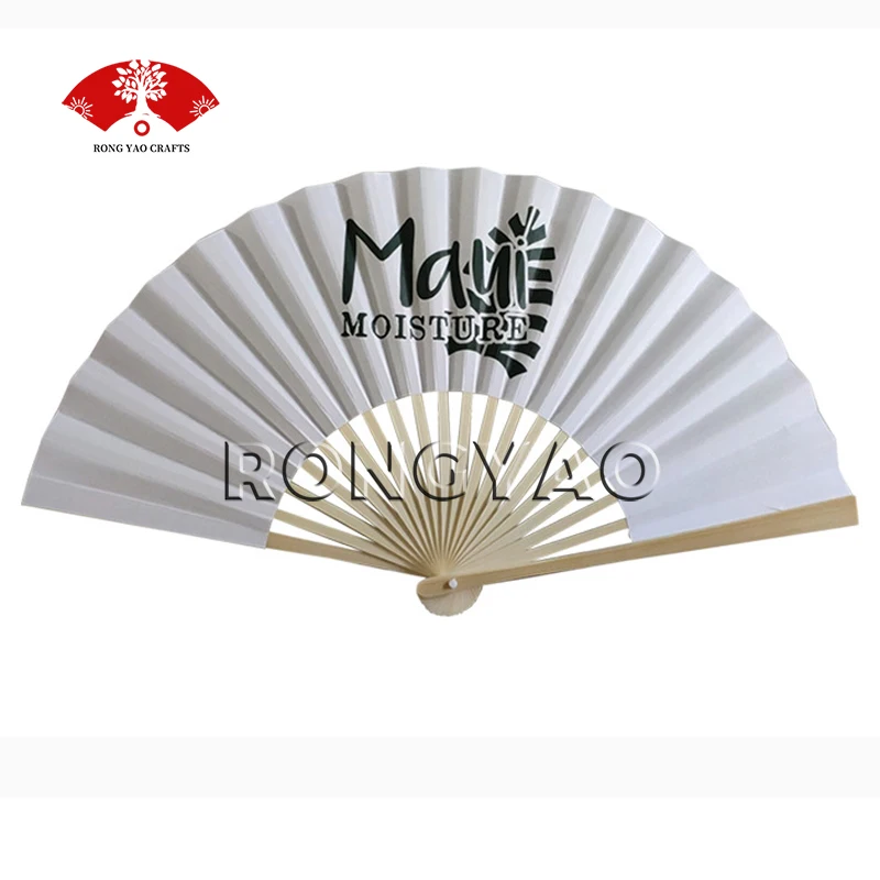 Wholesale Chinese Custom Pride Mini Personalized Paper Bamboo Craft Hand Fan Handmade Wedding Guests Favor Gifts