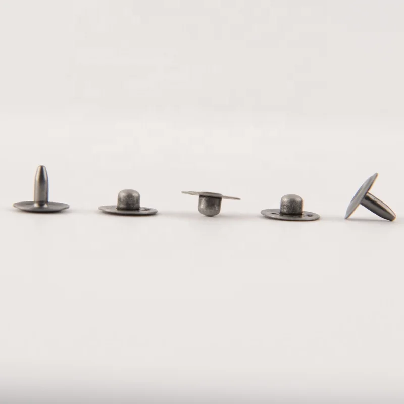 Custom Logo Old Silver 8mm Brass Jeans Nipple Rivets