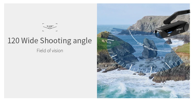 
EP6 Professional Travel Wireless Mini Wifi Vloging Digital Wearable 4K UHD Video Camera 