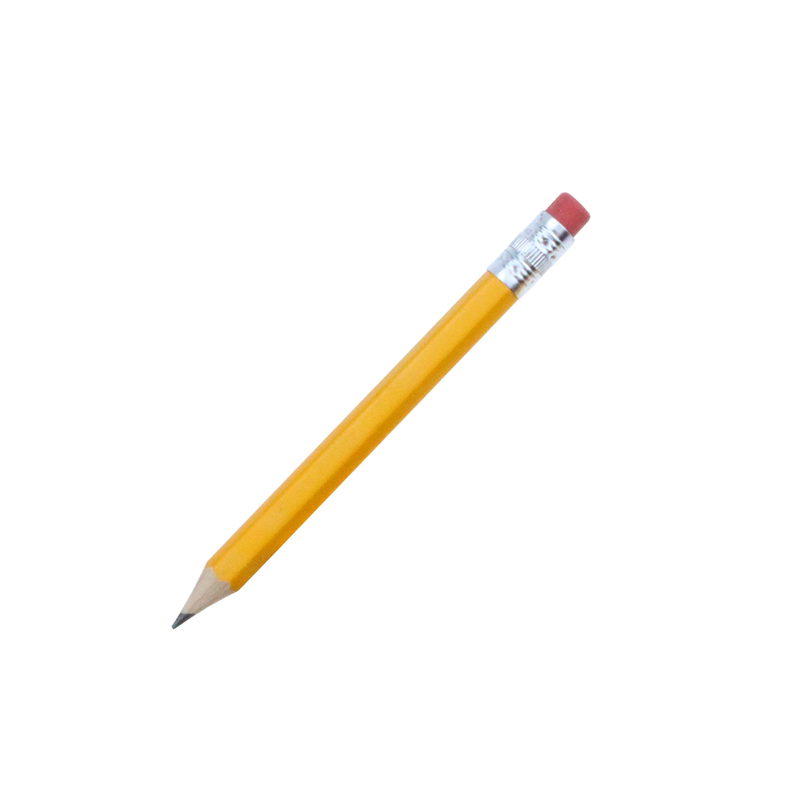 High quality No. 2 pencil  Wholesale cheap price standard 7inch  2H HB 2B wooden yellow pencil with eraser