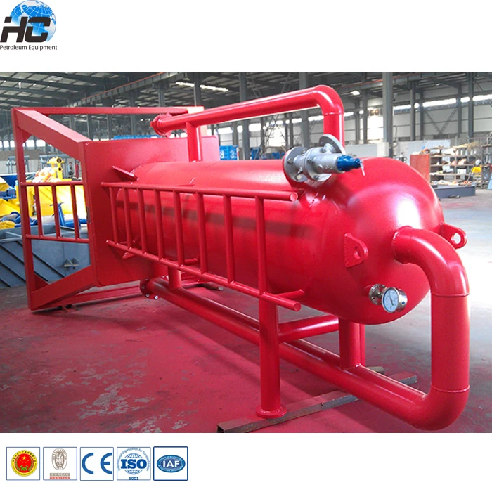 High pressure pilfield drilling mud cleaning system / free gas separator