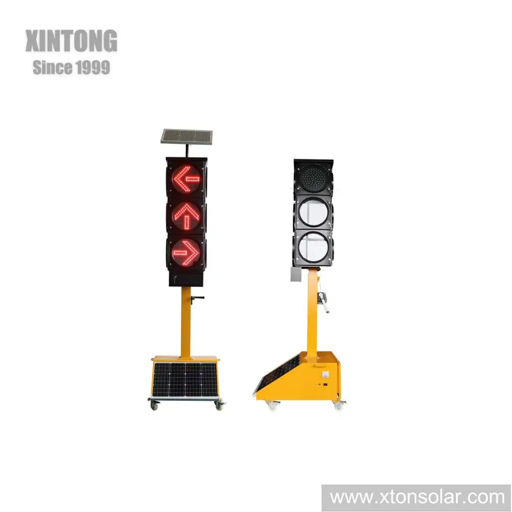 
XINTONG portable solar powered traffic light 