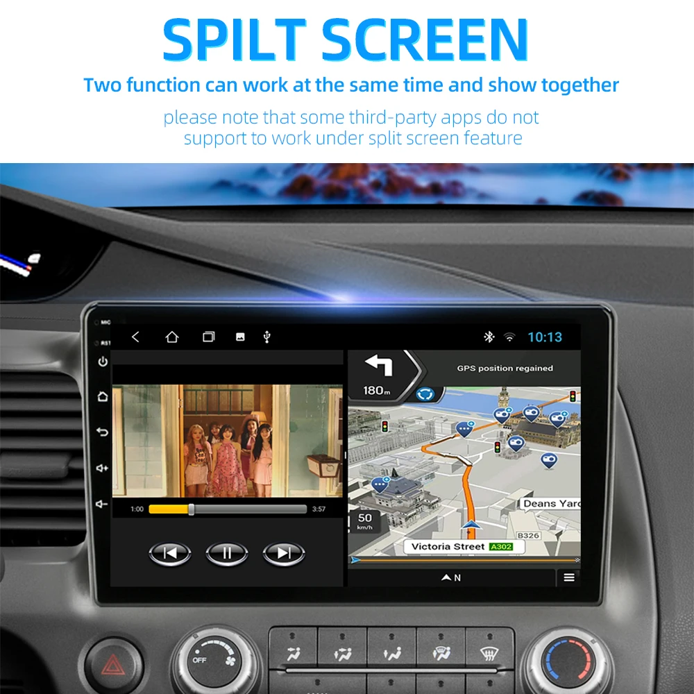 9 дюймов android10 2 + 32G радио 3D вокруг взгляда птицы 4 полосная автомобильная камера 360 градусов птичий глаз, принт грузовика, автобуса, камера