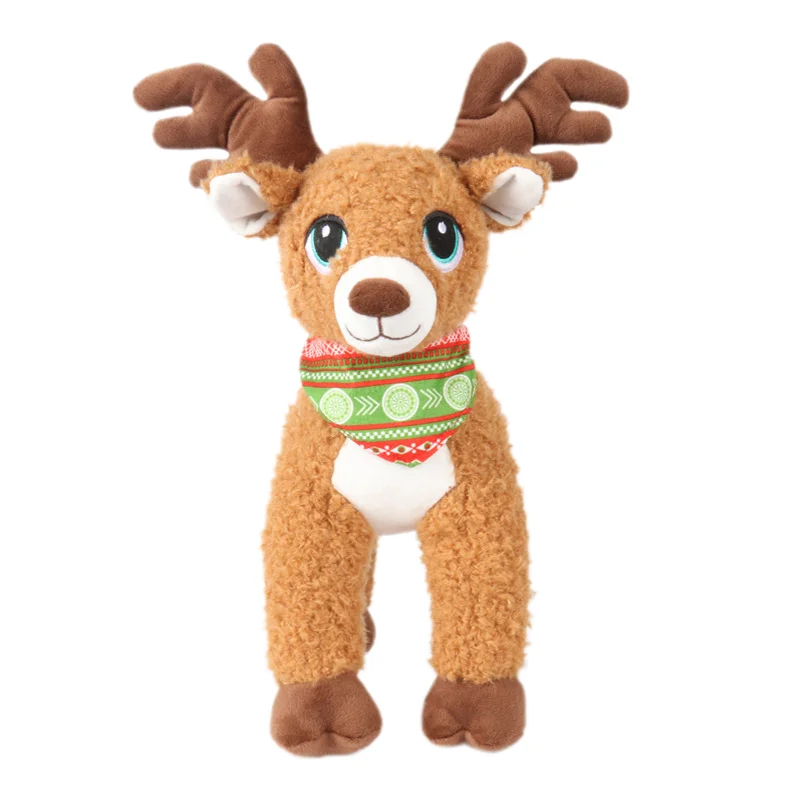 Фабрика по индивидуальному заказу подарок на Рождество куклы лося плюшевые игрушки для детей рождественский