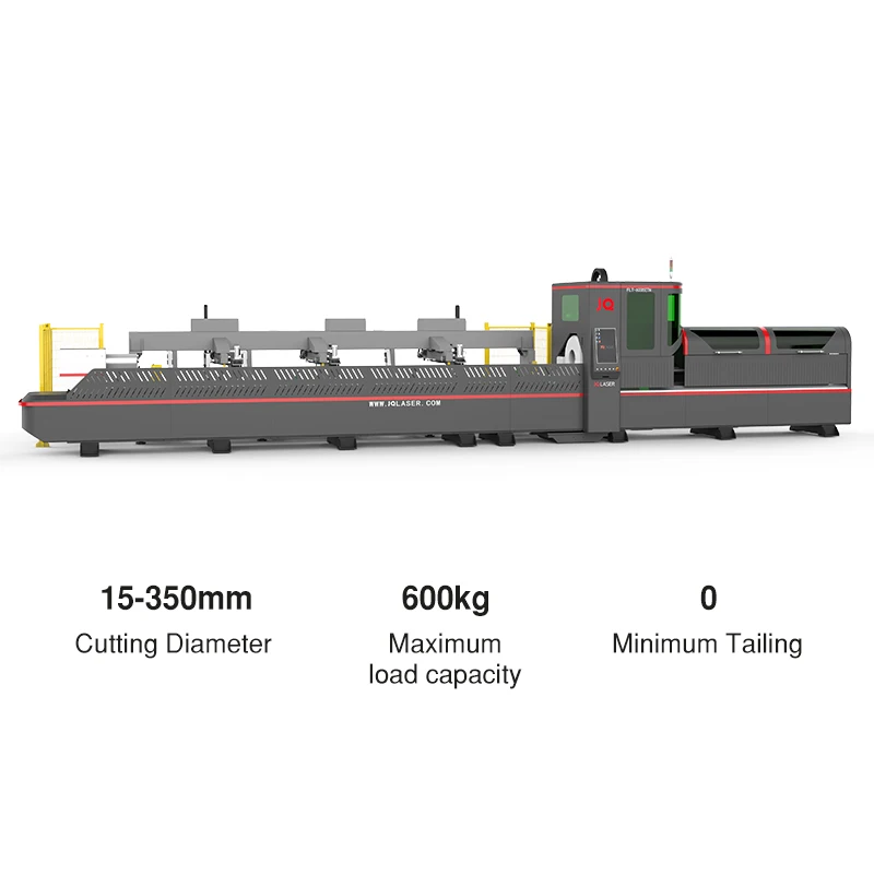 High precision big diameter hollow square tube cutting machine 6000w three-chuck laser pipe cutting machine