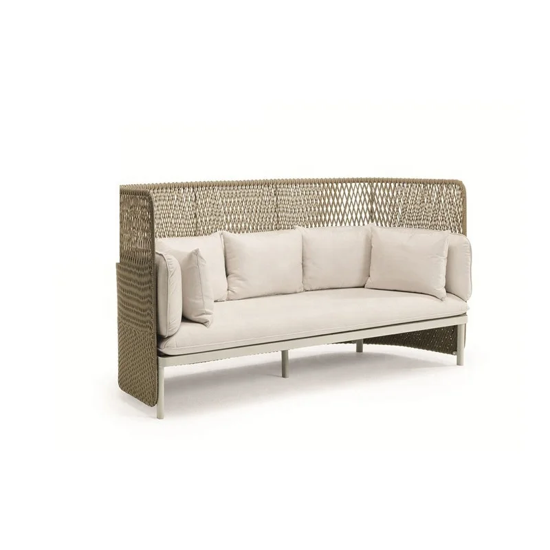 Nordic Outdoor Vine Weaving Garden Sofa Hotel Outdoor Balcony Vine Weaving Sofa Combination Set