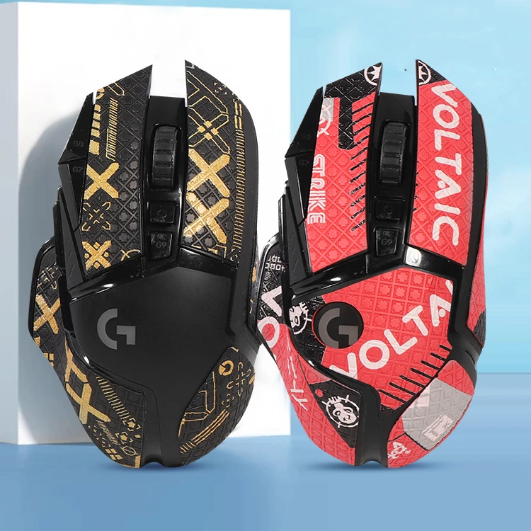 Printed Suede Full / Half cover Mice Sticker Anti-Slip Mouse sticker For Logitech G502 HERO Wireless Gaming Mouse