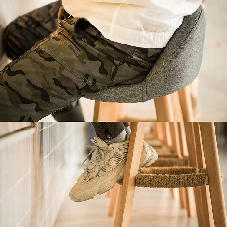 New style wood legs high kitchen island chair bar stool