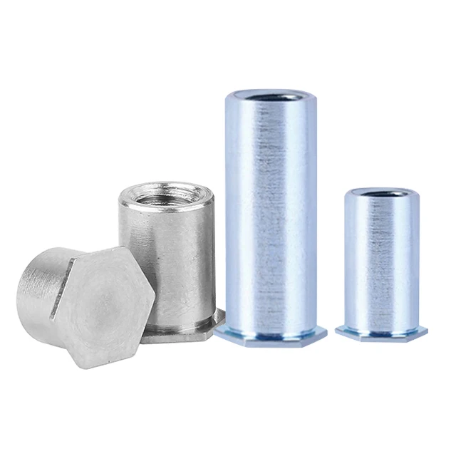 #5 #6 #8 INCH M3 M4 M5 M6 half fully threaded carbon stainless steel aluminum hex flat head waterproof self clinching standoffs