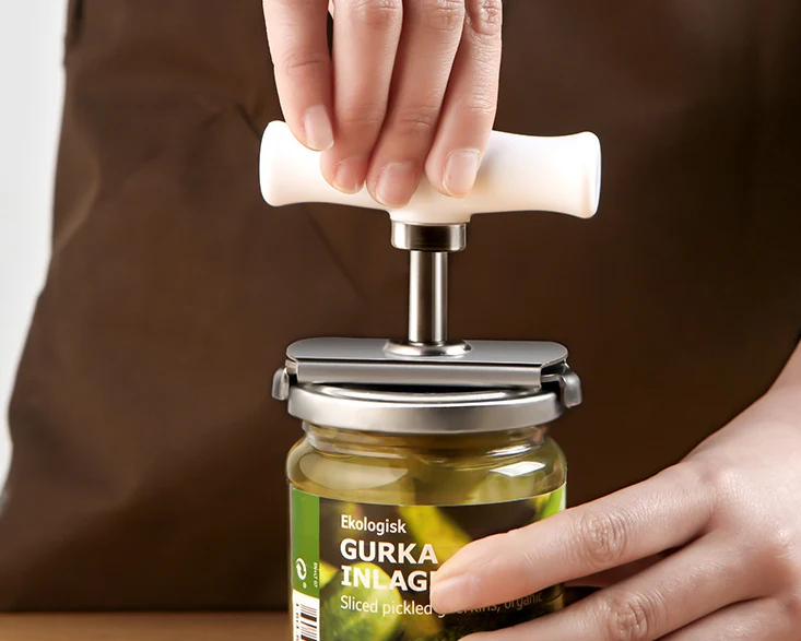 Stainless Steel Cans Bottle Opener  Labor-Saving Adjustable Screw Can Jar Opener For Kitchen