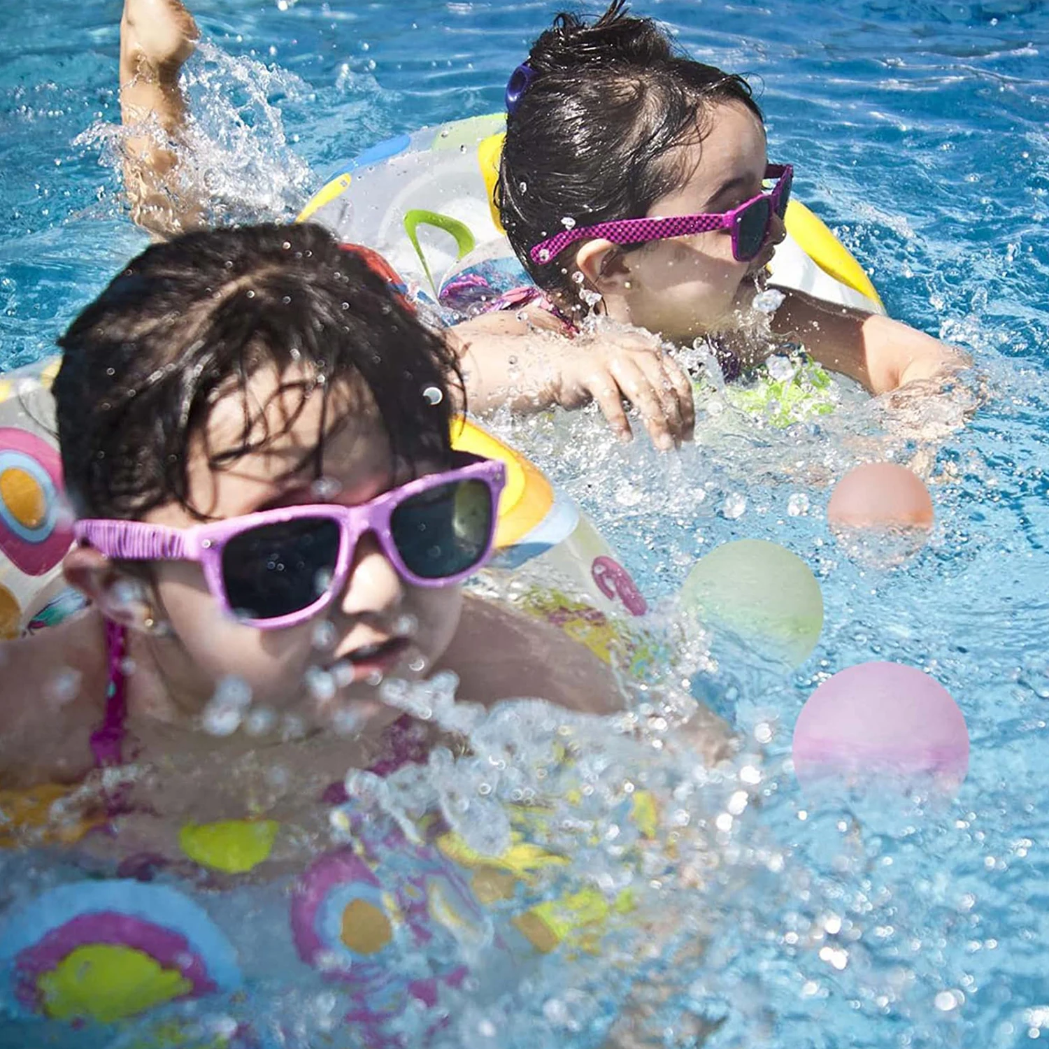 Reusable Water Balloons for Kids Adults Magnetic Silica Gel Water Ball Quick Fill Impact Open Summer Splash Party