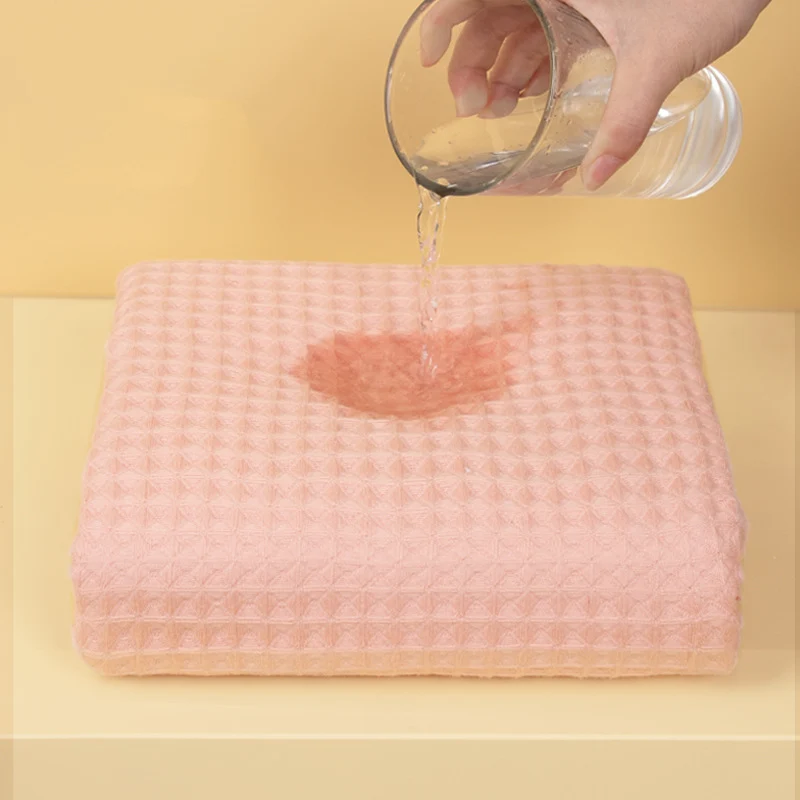 Wholesale high-end Japanese-style household 70*140cm waffle 100% cotton bath towel